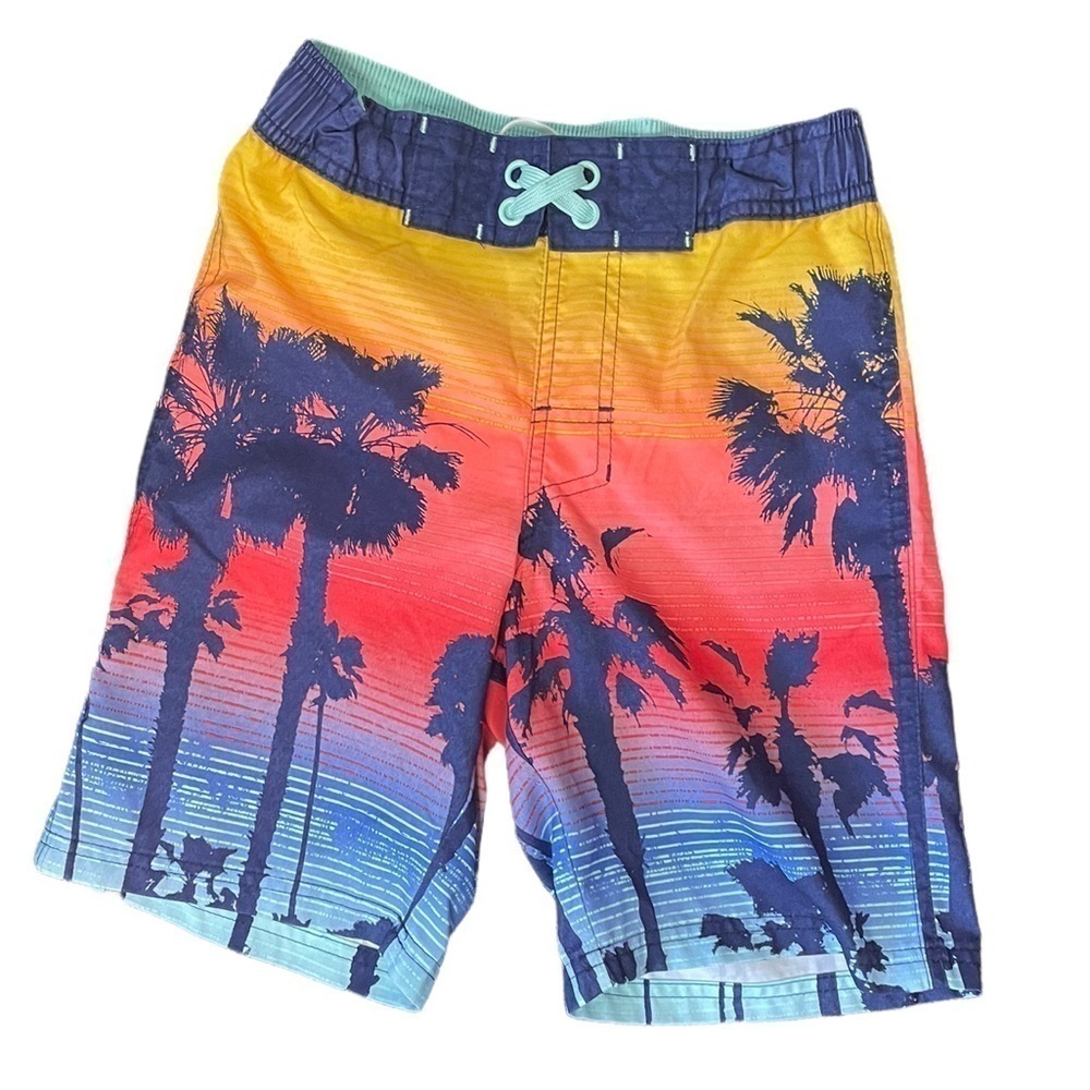 CAT & JACK Boys swim trunks tropical swimwear shorts